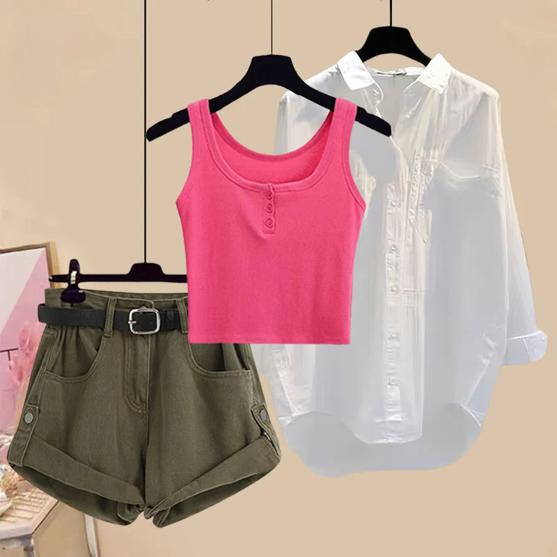Women Shorts 3-Piece Suit