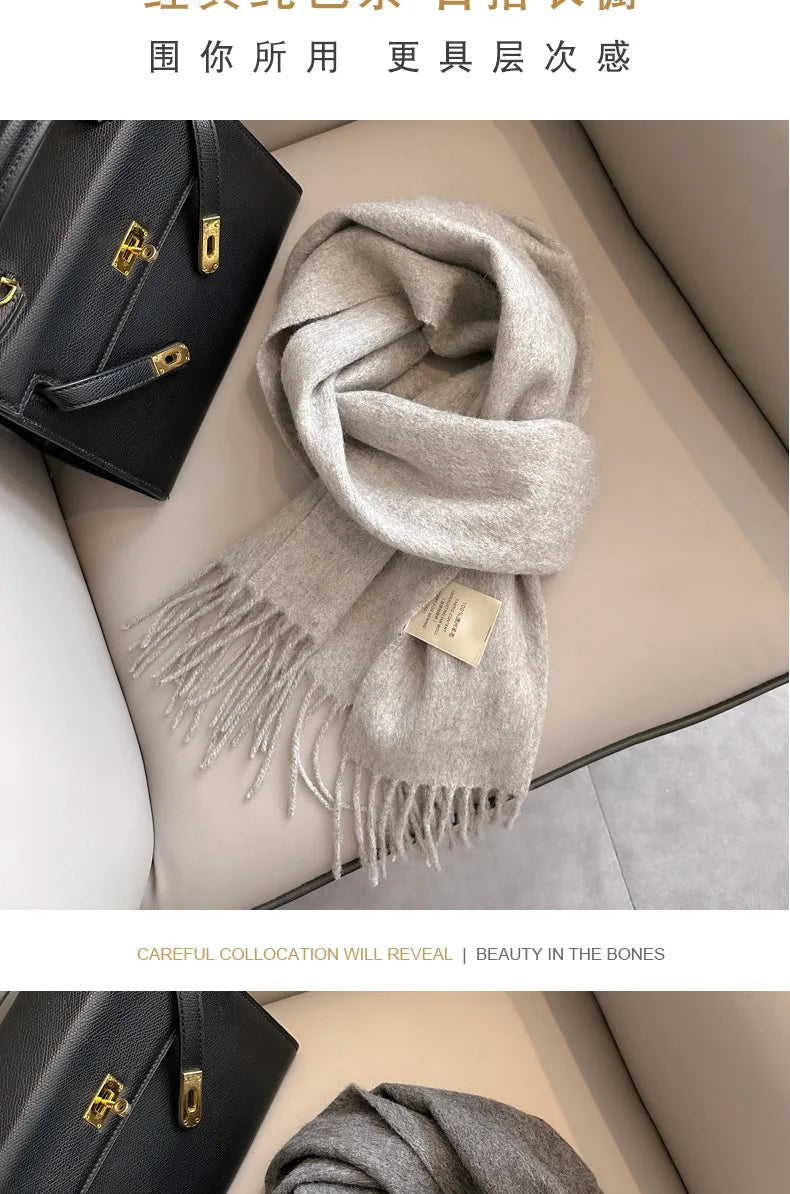 Classic 100% Wool Winter Scarf
