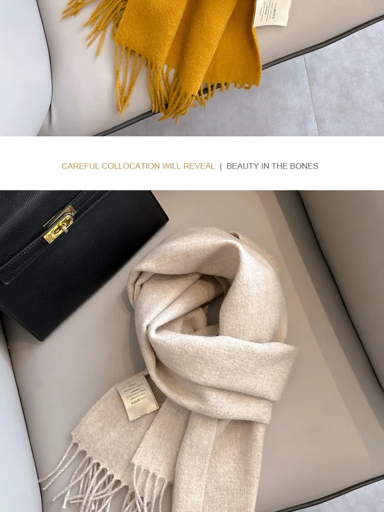 Classic 100% Wool Winter Scarf