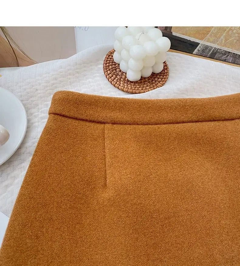 Classic High-Waist Autumn Mini Skirt