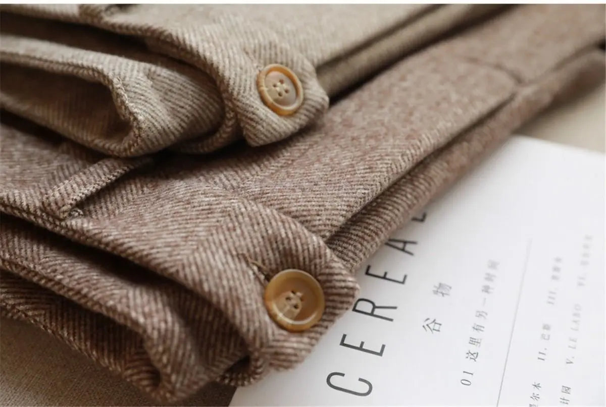 High-Waist Classic Tailored Trousers