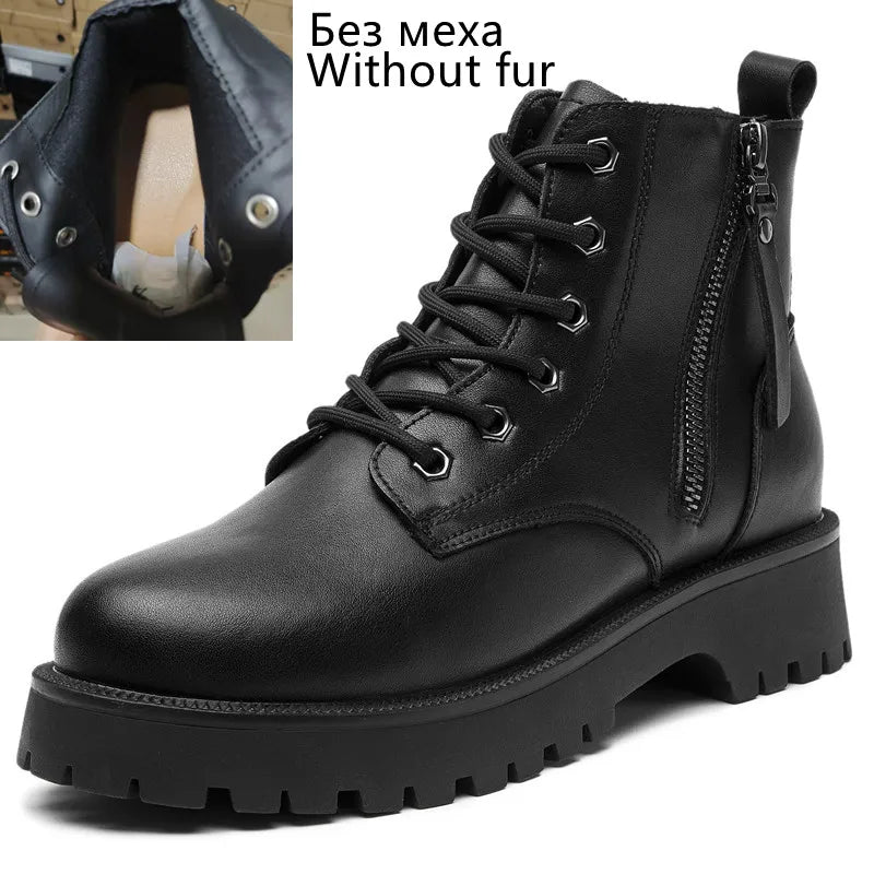 Versatile Lace-Up Ankle Boots