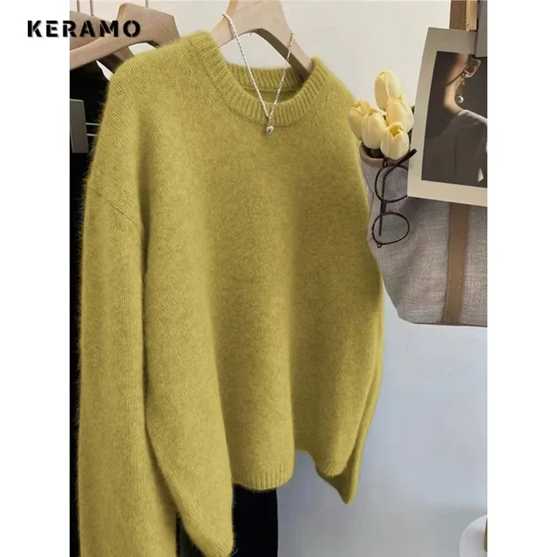 Cozy Oversized Crewneck Sweater